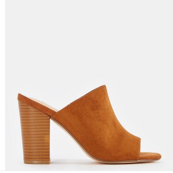 Cognac slip on mules - Picture 3 of 10